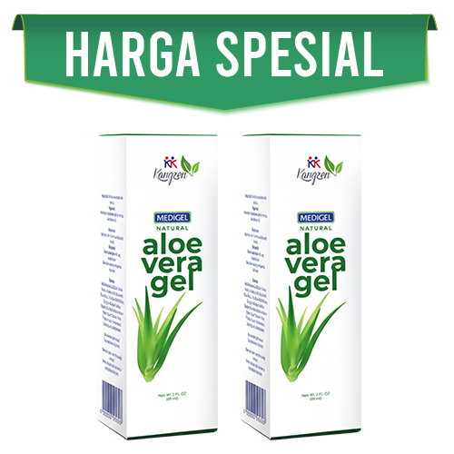 Kangzen Medigel Organik Natural Aloevera Aloe Vera Lidah Buaya Pelembab Alami Original KK Indonesia 2