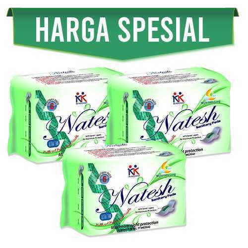 Pembalut Natesh Extra Long 3 Pak