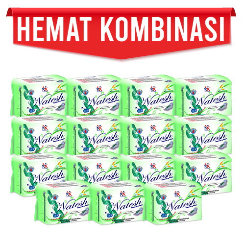 Pembalut Natesh Extra long 15 pak Paket Hemat
